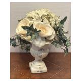 Cream and Ivory Floral Urn Arrangement