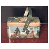 2017 Girl Scout Tin Box With Handle Retro Theme