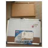 NEW Magnetic Dry Erase 3in-1 Calendar & Cork Board