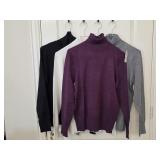 (4) Sz Med NWT Time & Tru Turtlenecks