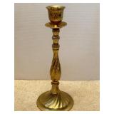 Solid Brass Tall 15"  Candle Holder 1" or 2"
