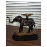 Vtg Decorative Elephant Pillar Candle Holder