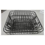 (5) Metal Wire Storage Baskets