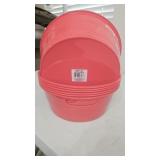 (7) Handy Tub Bac Practique Red Baskets