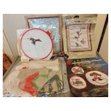 (2) Unfinished Cross Stitch & Needlepoint