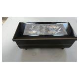 Japanese Black Lacquer Music Jewelry Box 7"ï¿½3"