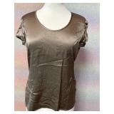 Sz 4 Liz Claiborne Satin Blouse