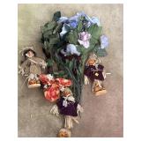 Flower Arrangement & Scarecrow Decor