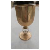 Gold Plated Brass Goblet 3.5"ï¿½1.5"