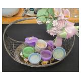 Wire Basket of Candles