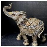 Ornate Polyresin Decorative Elephant Figurine