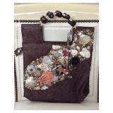 VTG Mido Collection Handbag Embellished Shells