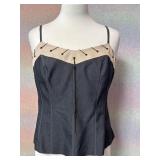 Sz 44 Tank Top Metallic Grommets