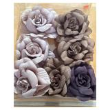 Brown Flower Clips