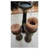 (3) Ornate Candle Holders