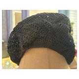 Black Crochet Hat