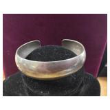 Sterling Cuff Bracelet Marked B. Webb