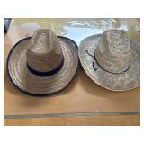 (2) Straw Hats
