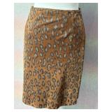 Sz 6  Bagatelle Suede Print Skirt
