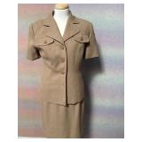 Sz 6 High Point Tan Skirt Suit
