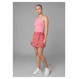 SZ MD Pink Tank Top & Striped Wrap Skirt