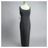Sz 8 NWT Black Column Sheath Dress