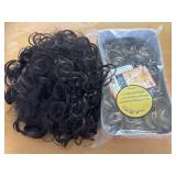 (2) Curly Hair Pieces