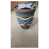 Decorative Solar Tiki Face Planter