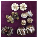 (6) Prs of  Clip on Earrings
