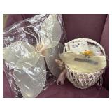 ALL NEW Wings & Basket W/ Flower Napkins