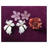 Floral Earrings & Ring