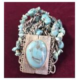 Bracelet w/Silver-tone Metal Links, Chains, and