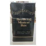 NIB Mirrored Penquin Revolving Music Box