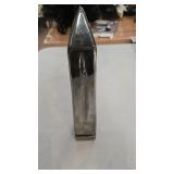 Chrome-Finished Decorative Obelisk Sculpture