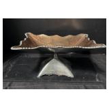 A Square Pedestal Bowl Centerpiece made of