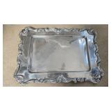 Ornate Silver Plated Serving Tray 20"x14"