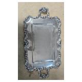 Silver Plated or Metal Rectangular Serving Tray