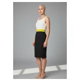 Sz 6 Colorblock Pencil Dress