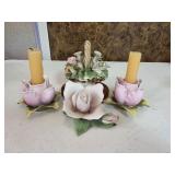 Vintage 3-piece Italian Capodimonte Porcelain Set