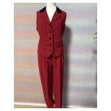 Sz 6 Valerie Stevens Petites 2 Pc Pant Set Wool