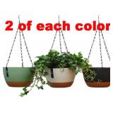 6pc Hanging Planters, 11.4 Inch