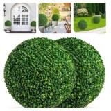 pair 19in Artificial Topiary Balls