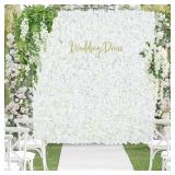 White Flower Wall Panels: 24pc