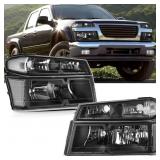 pair Headlights for 2004-2012 Chevy Colorado