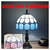 15" Tiffany Style Table Lamp, purple