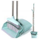 XXXFLOWER Broom and Dustpan Set, 55" Handle