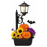 Outdoor 2-in-1 Lamp & Flower Pot, Waterproof