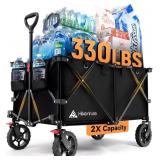 Hikenture folding wagon cart 200L, 330lb capacity