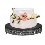 pair of 16" cake stands, metal