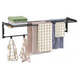 PAIR Wall Mounted Clothes Drying Rack, Collapsible